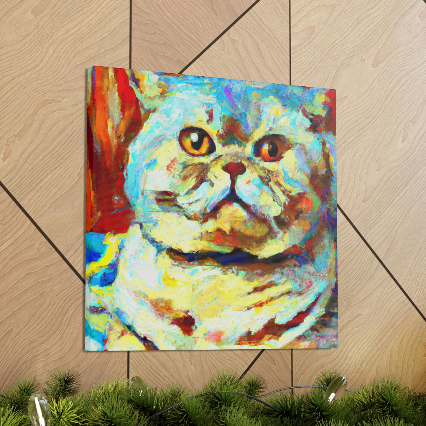 "Feline Loneliness Expressionism" - Canvas