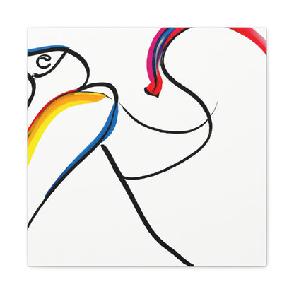 "Macaws in Minimalism" - Canvas