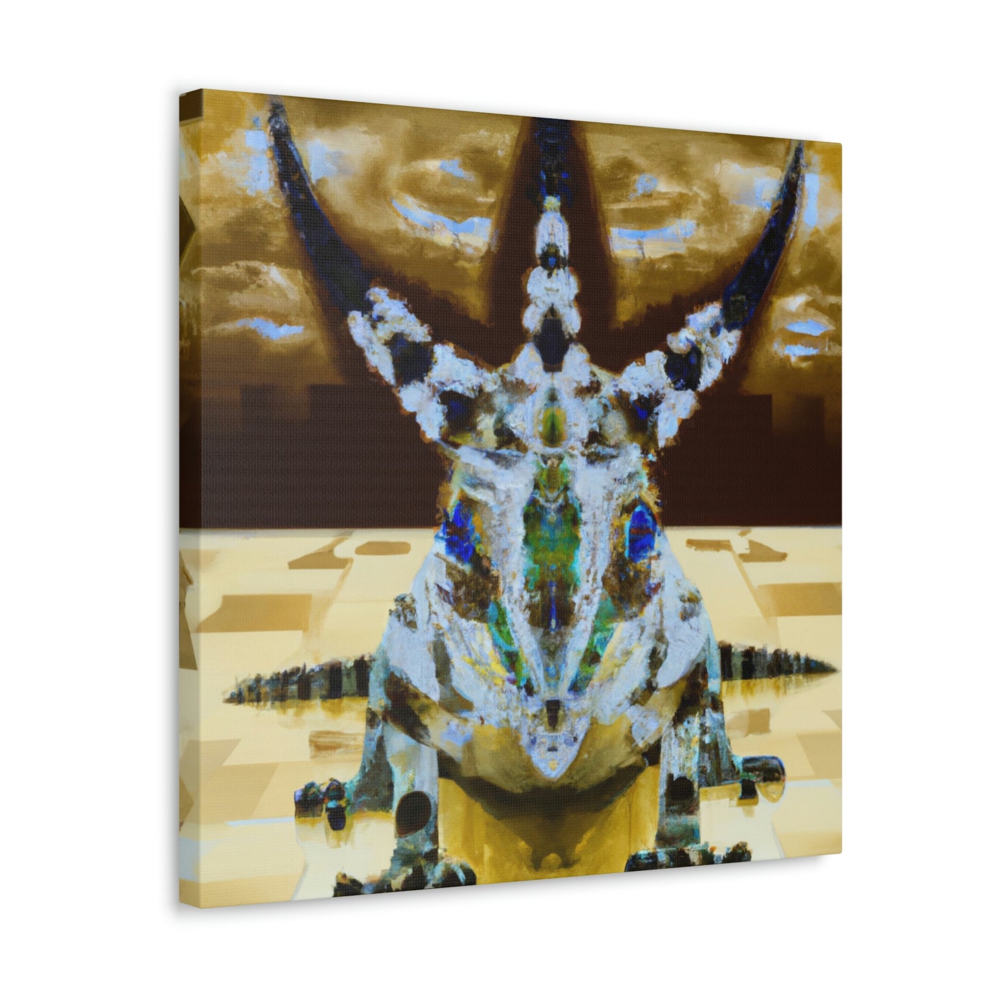 "Horned Lizard Dance Party" - Canvas