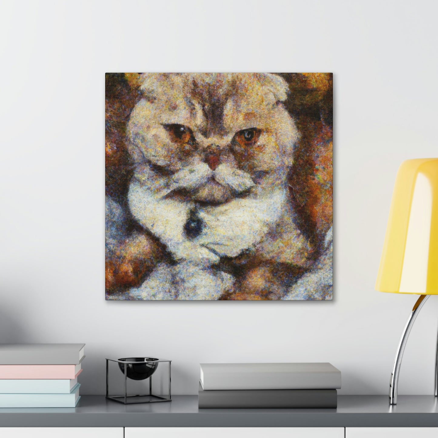 Scottish Fold Reflection - Canvas