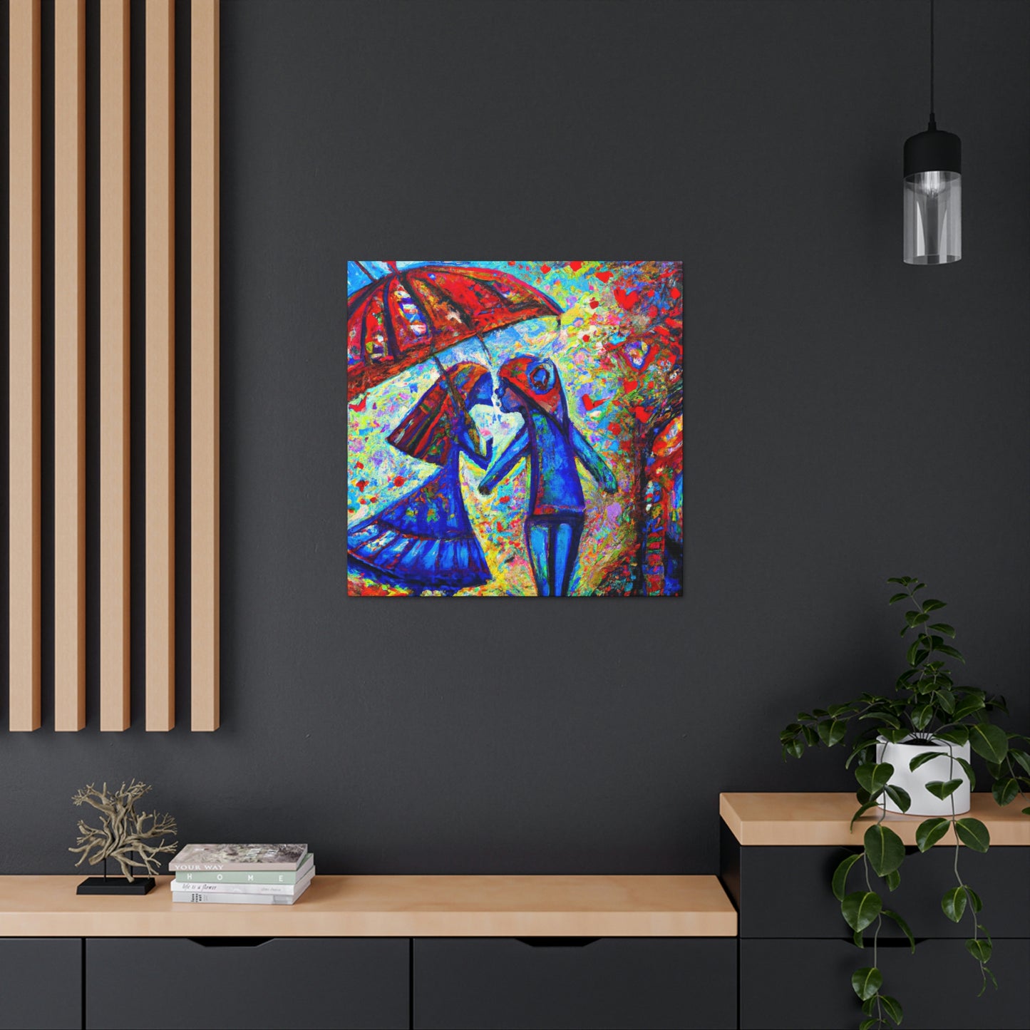 Love Under the Umbrella - Canvas