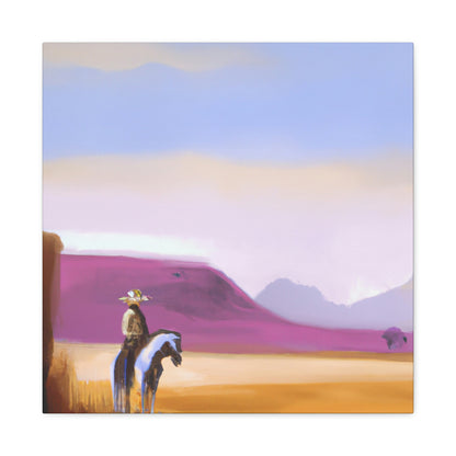 "Western Dusk Landscape" - Canvas