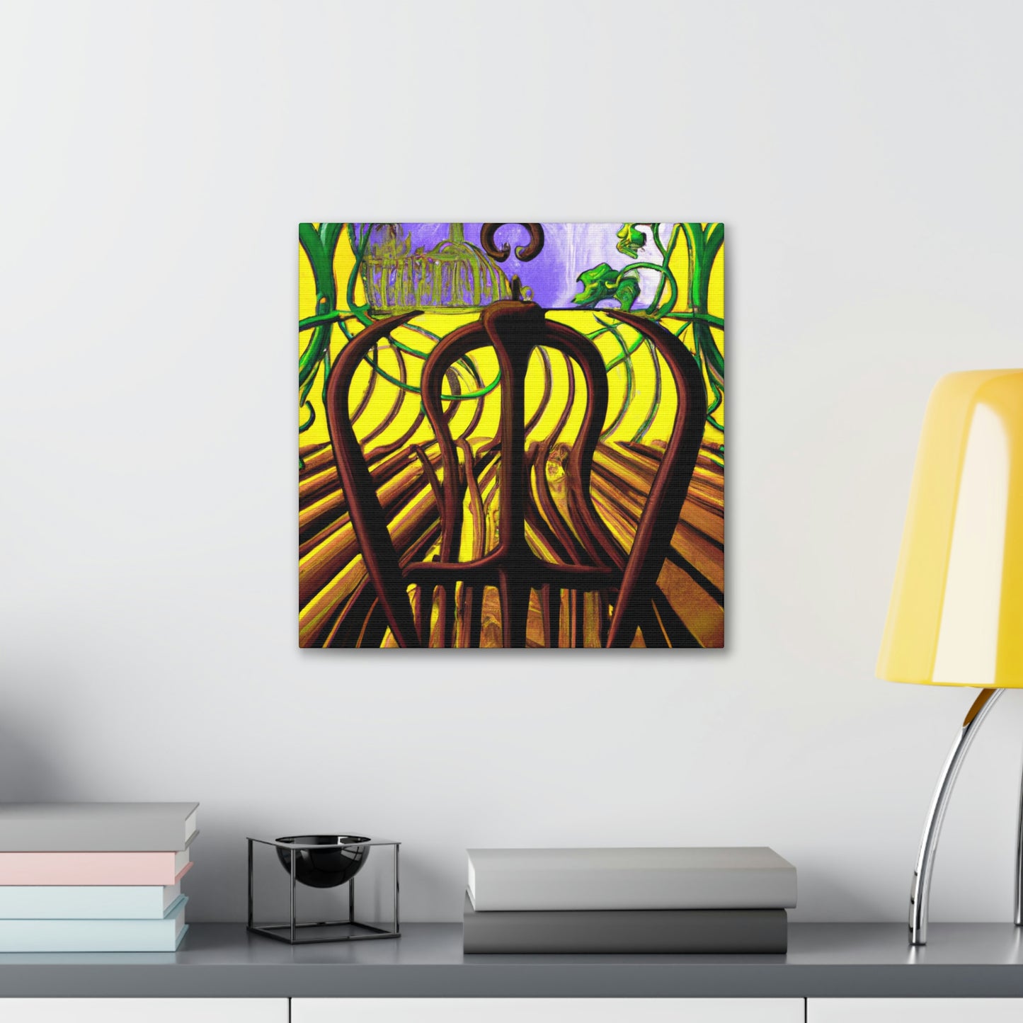 "Pitchfork in Moonlight Glow" - Canvas