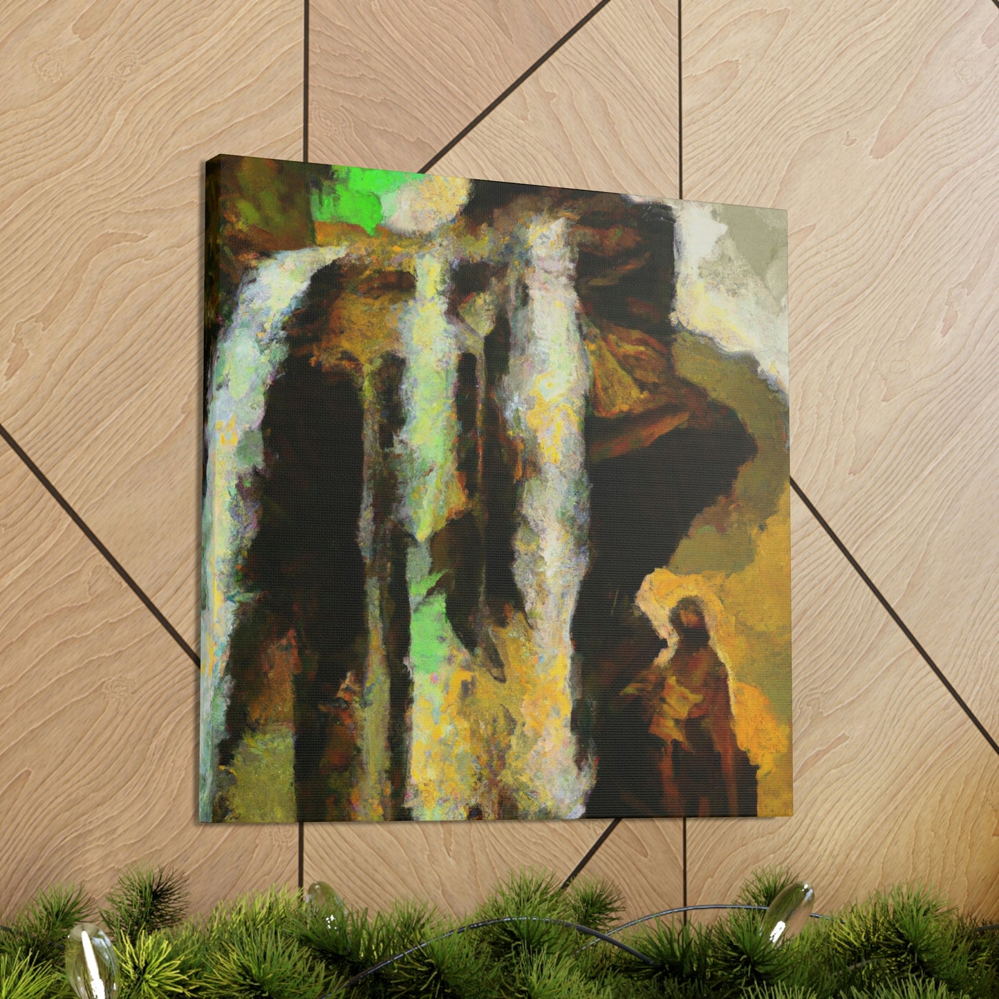 "Waterfall Melodic Mosaic" - Canvas