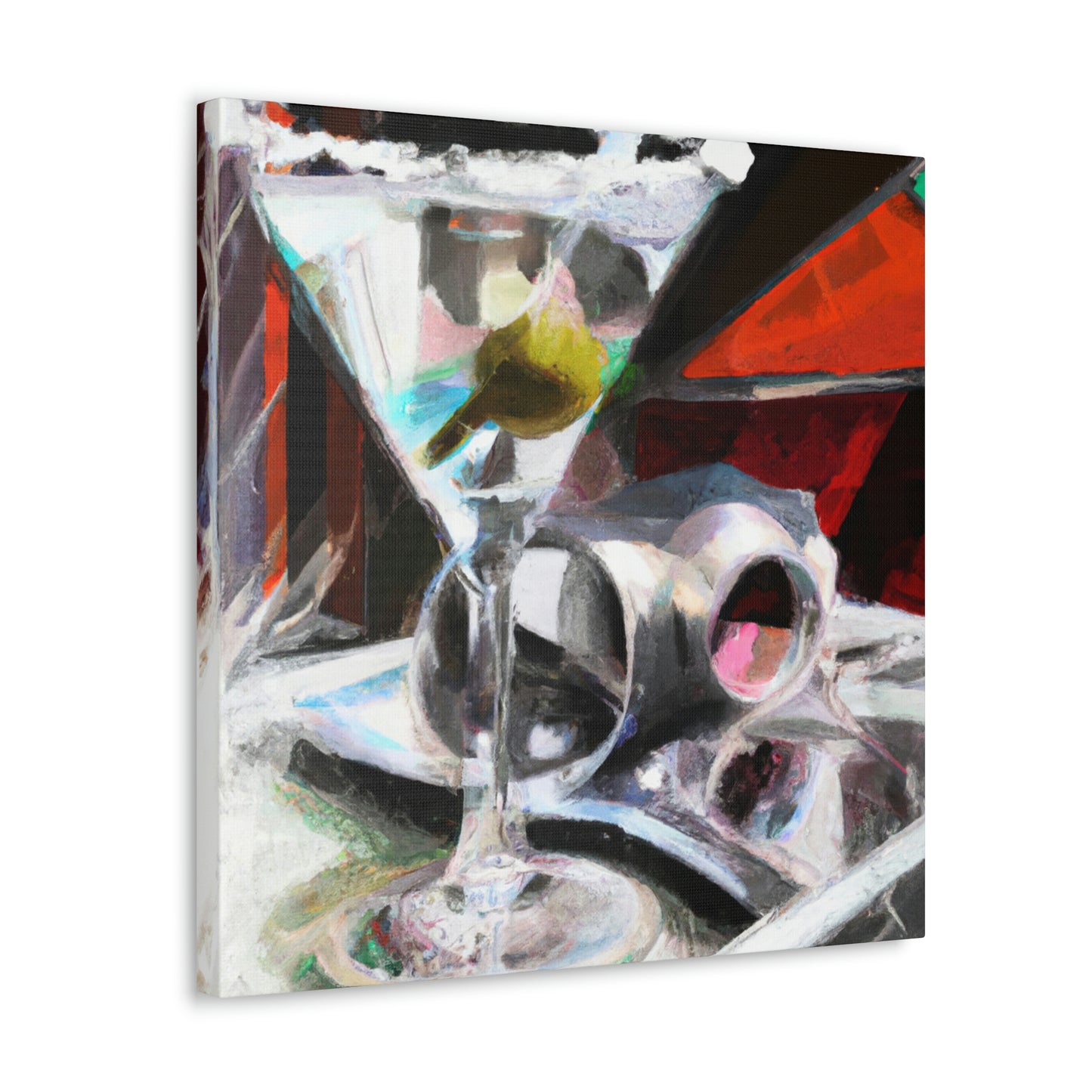 Martini Vibrant Reflection - Canvas