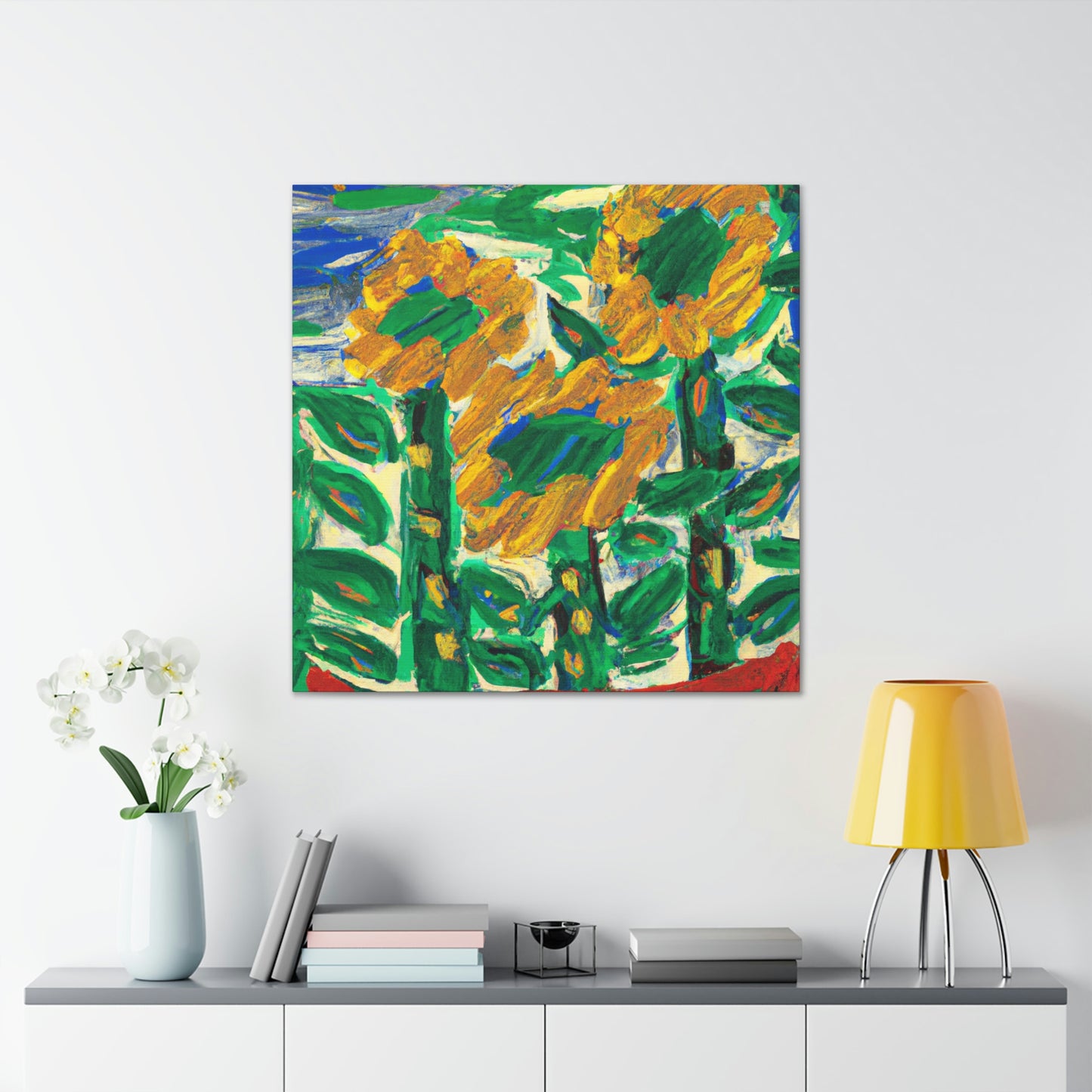 Sunflower in Expressionism - Canvas