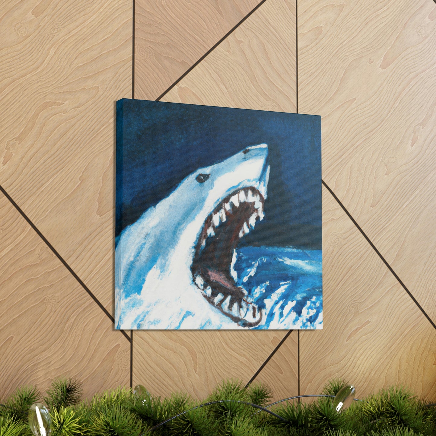 Great White Terror - Canvas