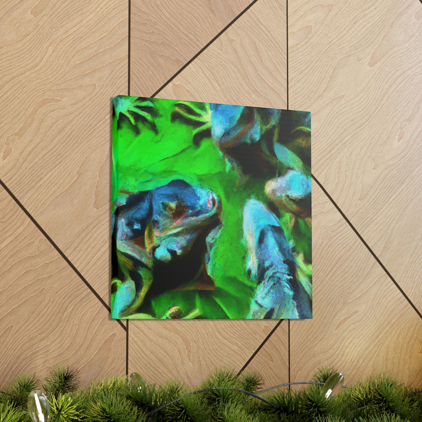 Iguanas in Impressionism - Canvas