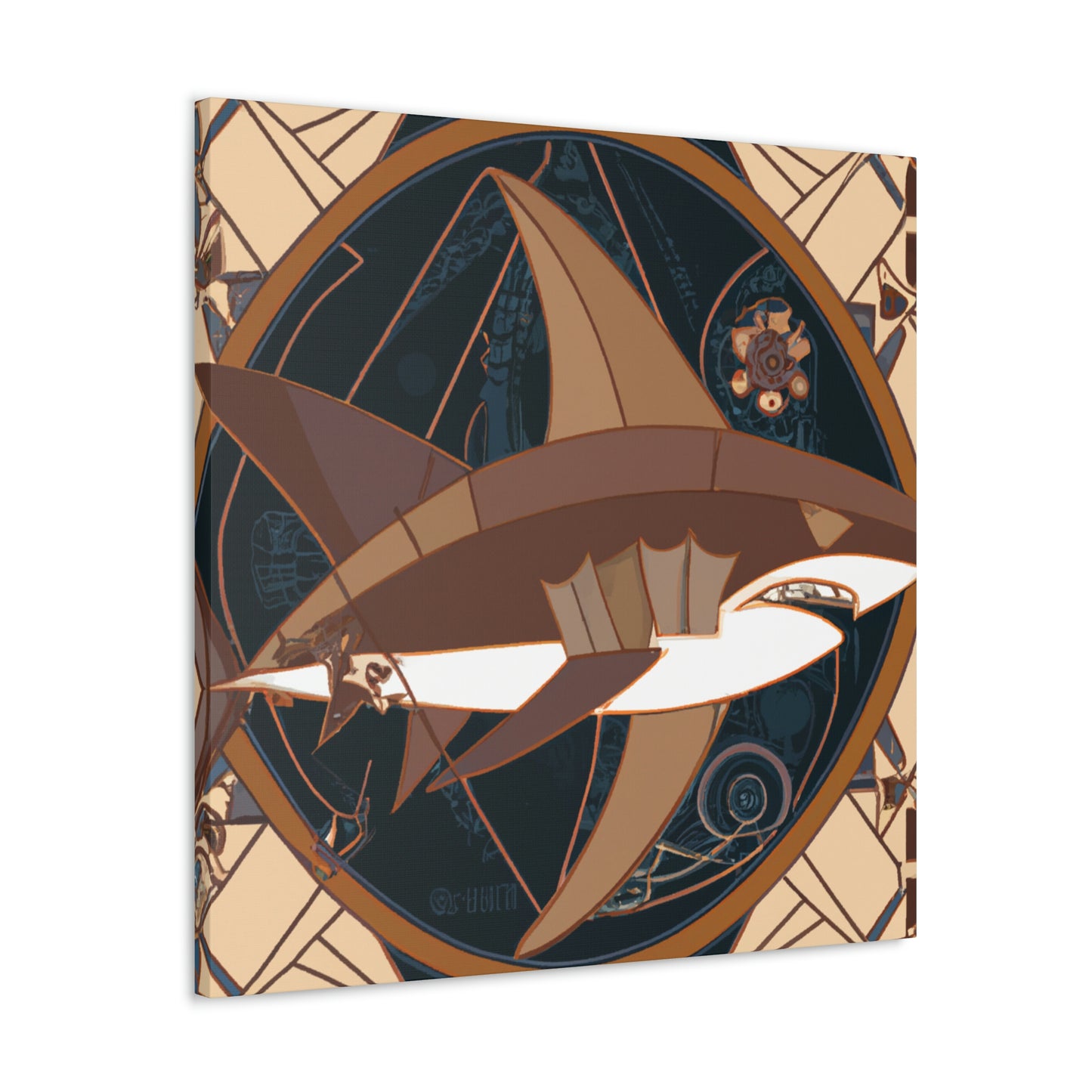 "Shark of the Roaring Twenties" - Canvas