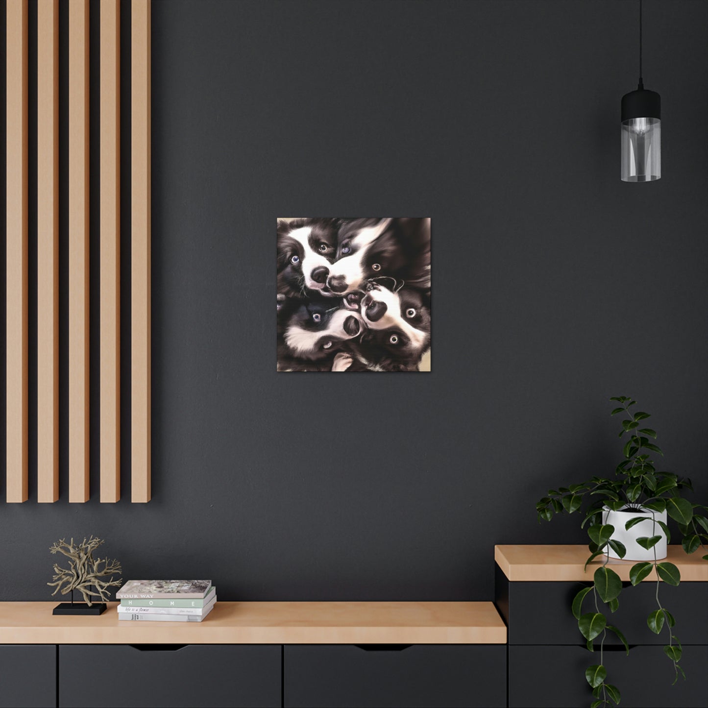 "Border Collie Dreamscape" - Canvas