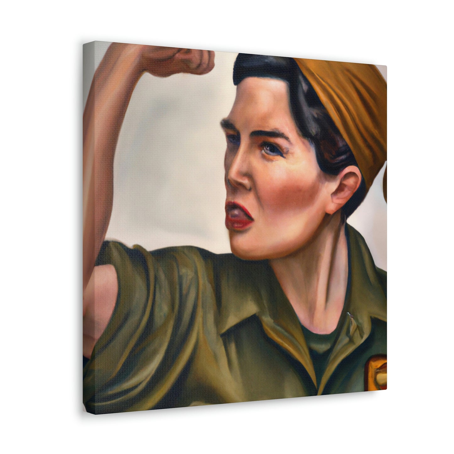 "Rosie the Riveter Stands" - Canvas