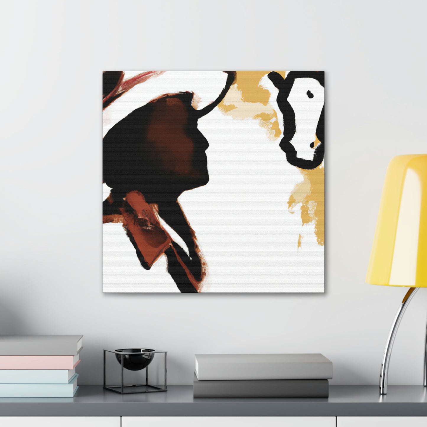 "Cowhide Covered Canvas" - Canvas