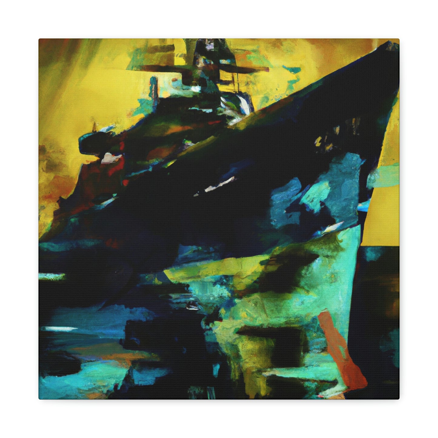 "Battleship at Dawn" - Canvas