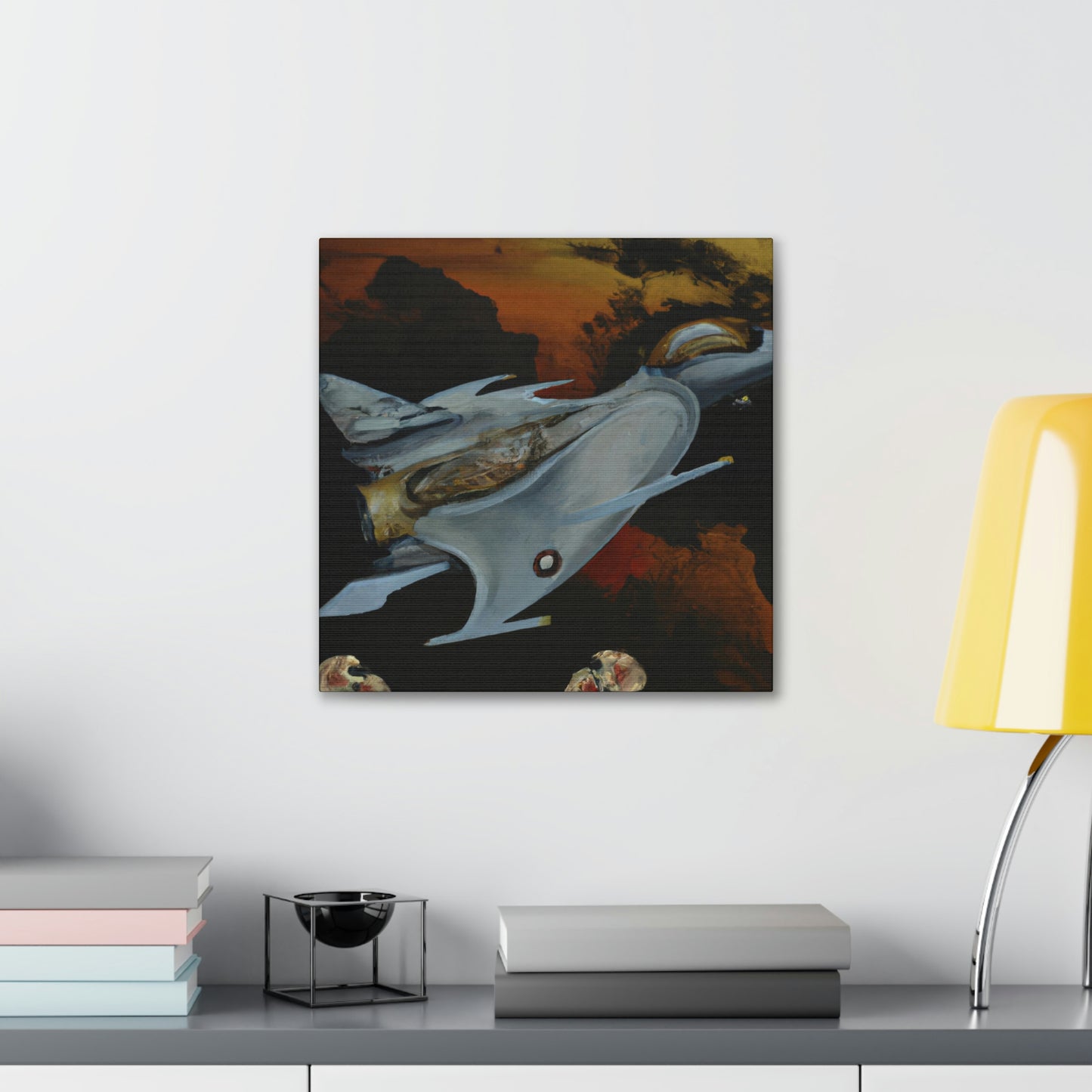 "Jet Fighter Dreamscape" - Canvas