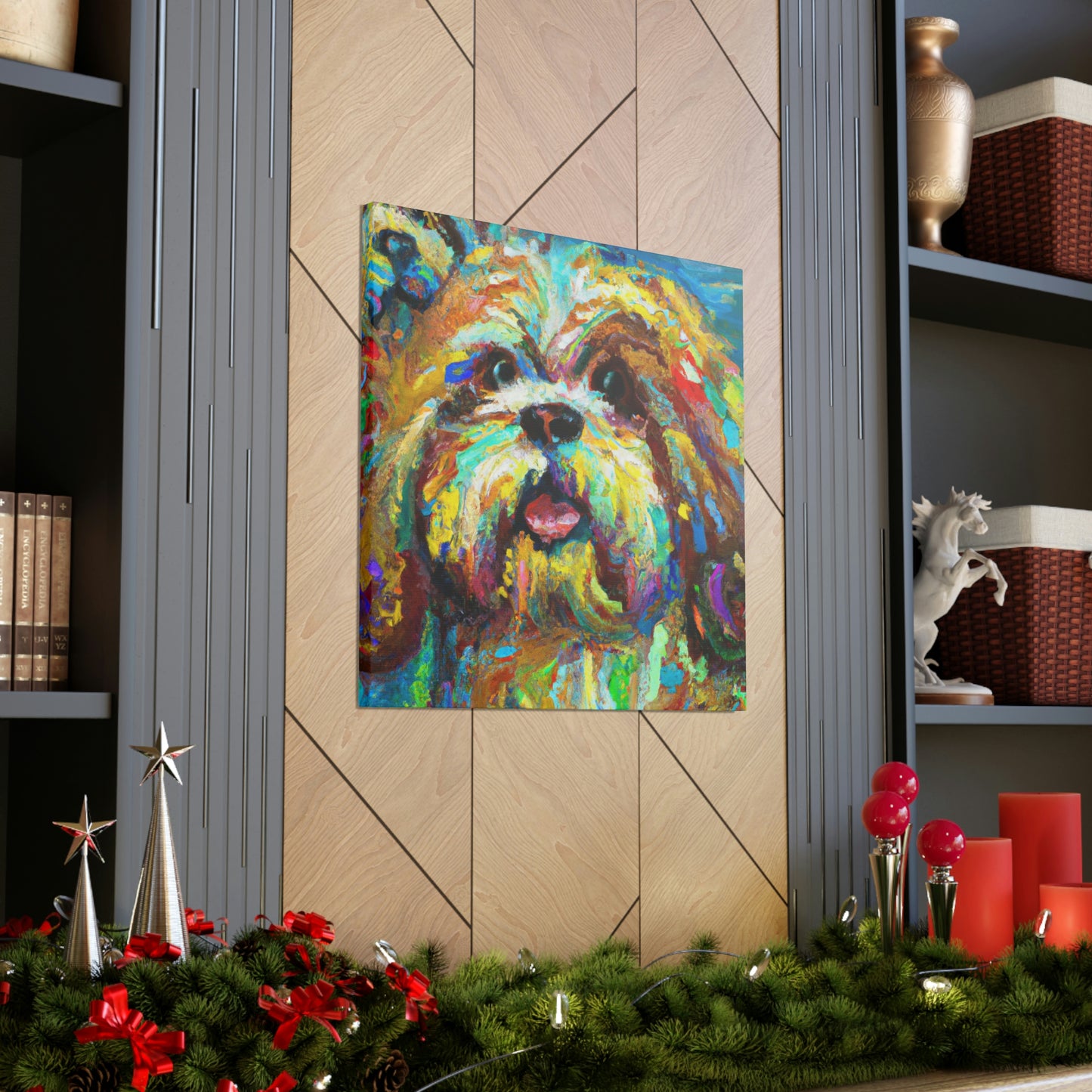 Shih Tzu Fauvism - Canvas