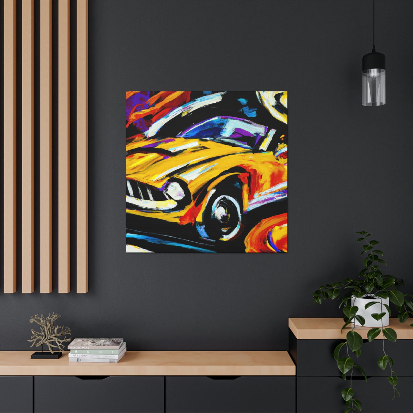 "Classic Automobile Dreaming" - Canvas