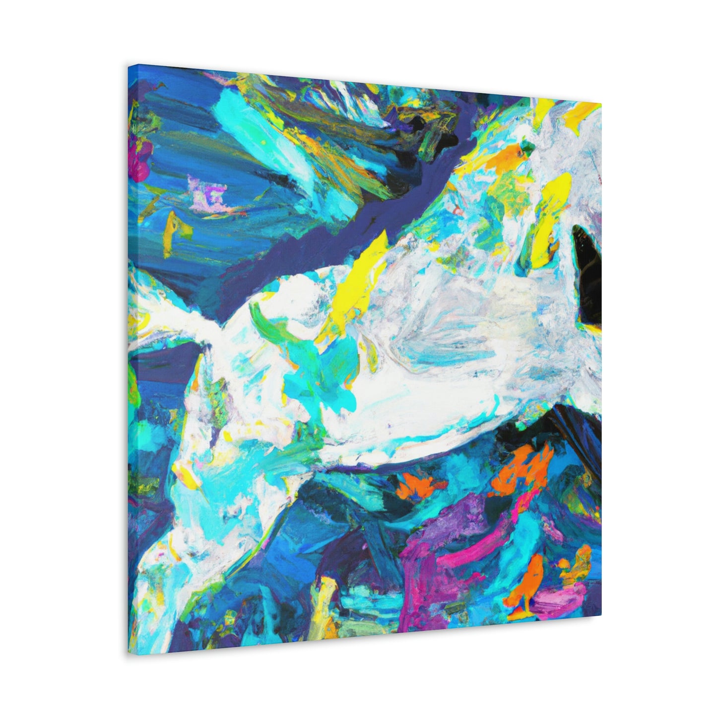 Manatee Meditation Portrait - Canvas