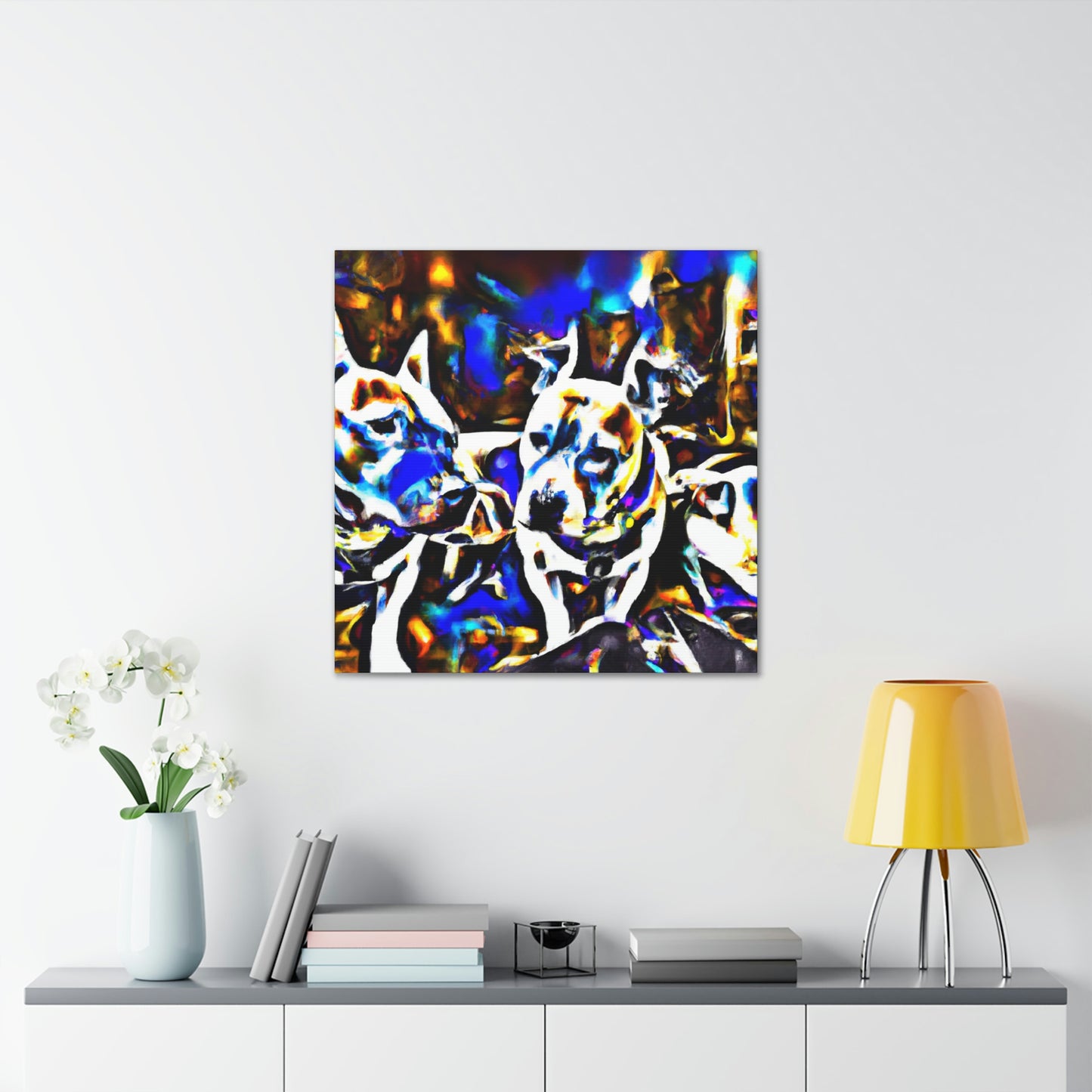 Pitbull in Abstraction - Canvas