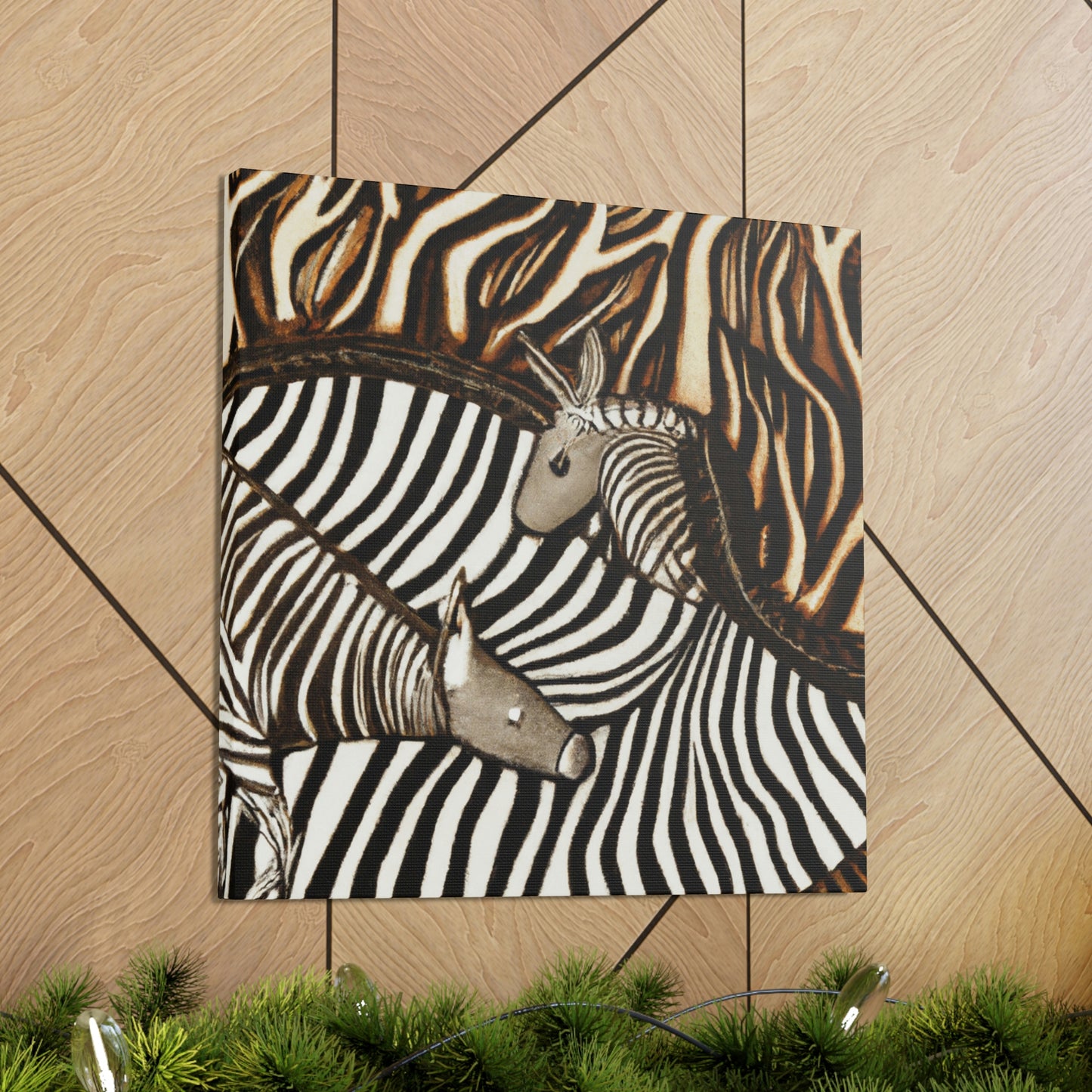 Zebra in Art Deco - Canvas