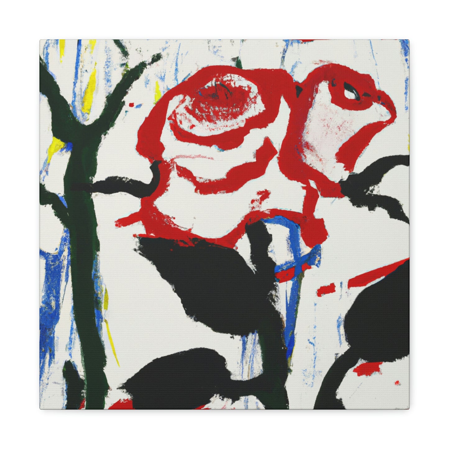 "Rose in Expressionism" - Canvas