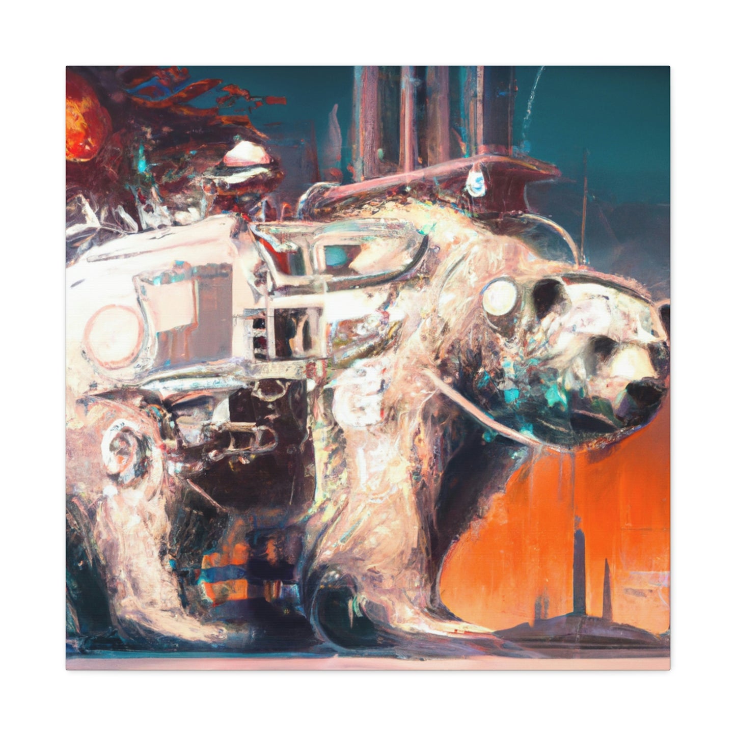 Polar Bear Mechanical Maker - Canvas