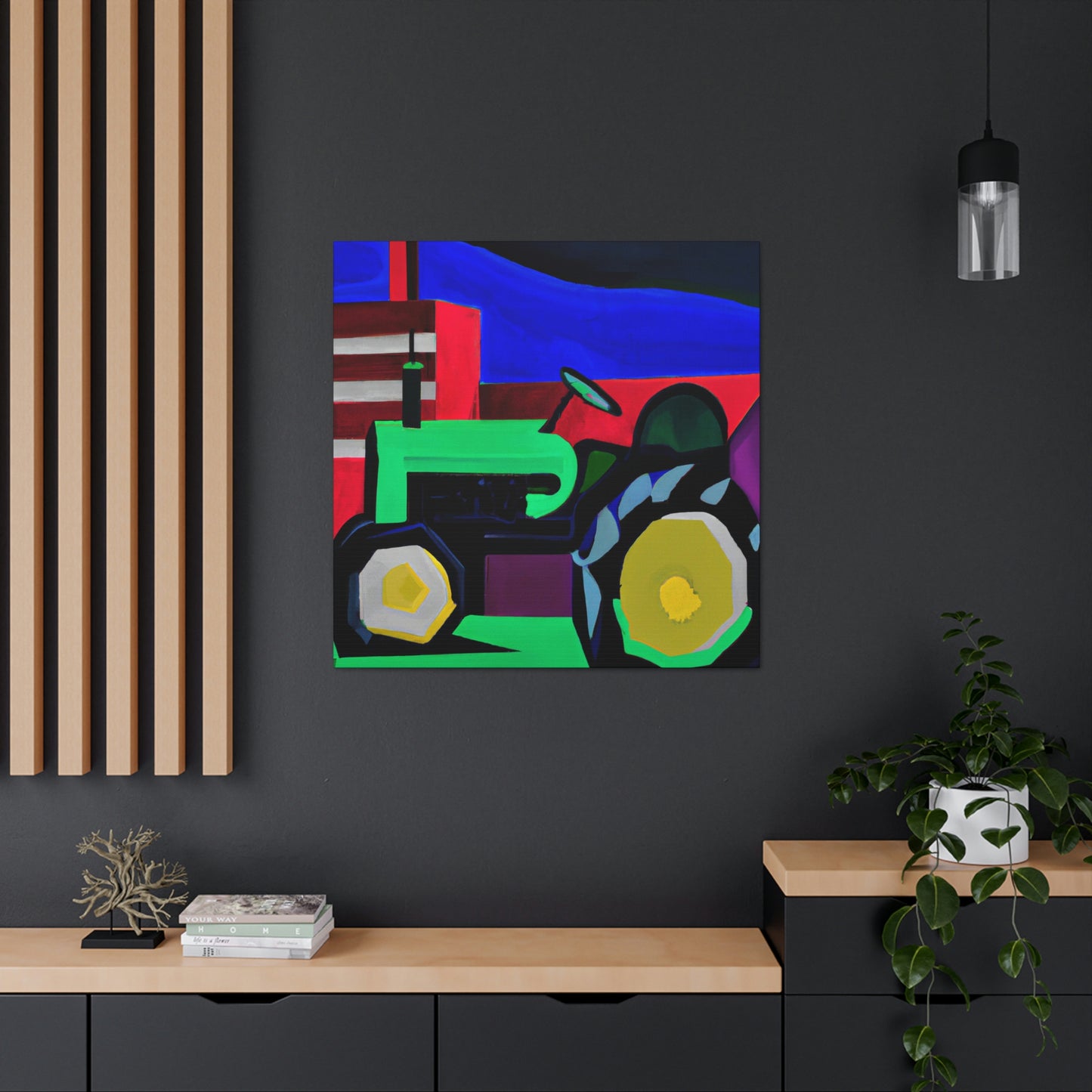 "Tractor Reimagined Deco" - Canvas