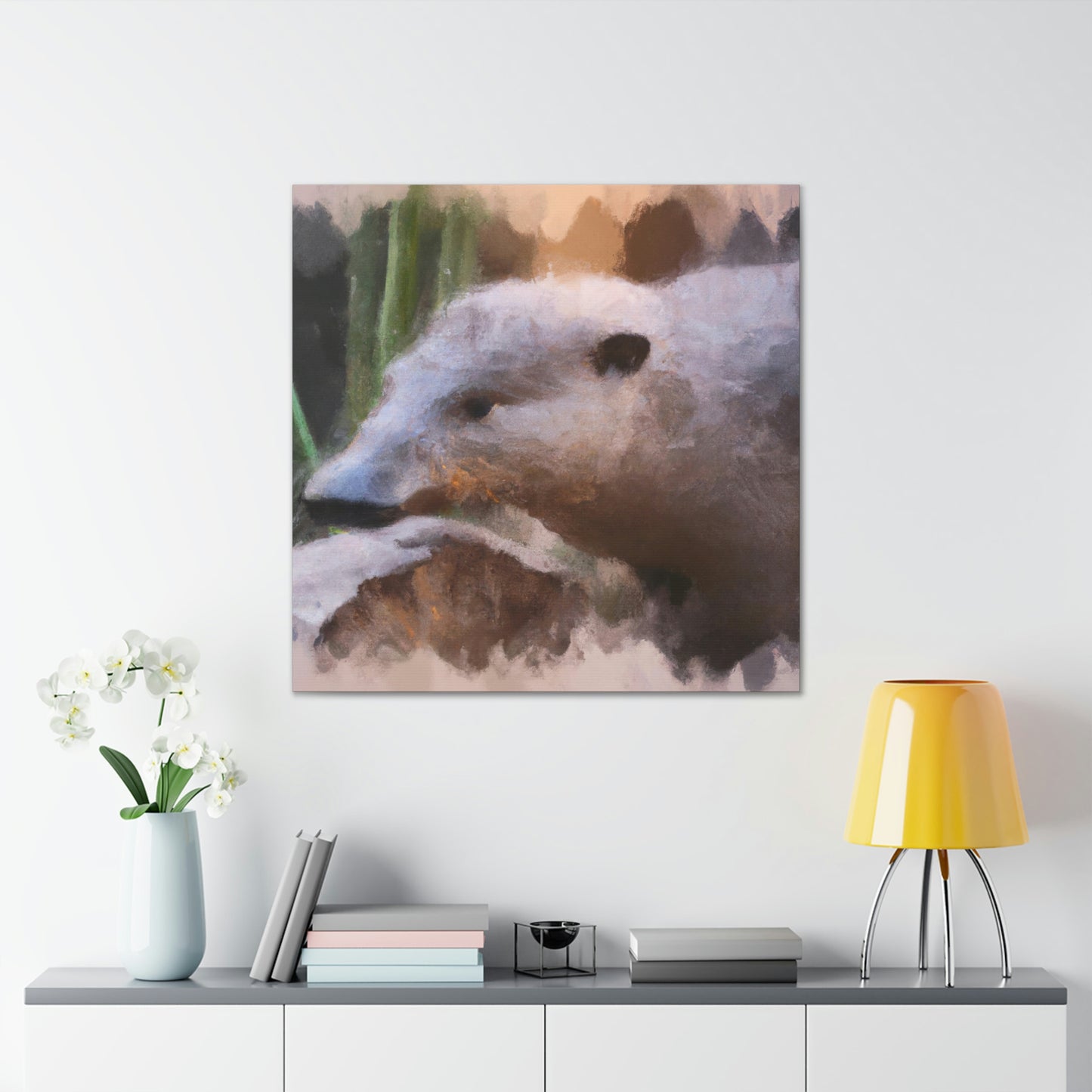 "Platypus Portrait Abstract" - Canvas