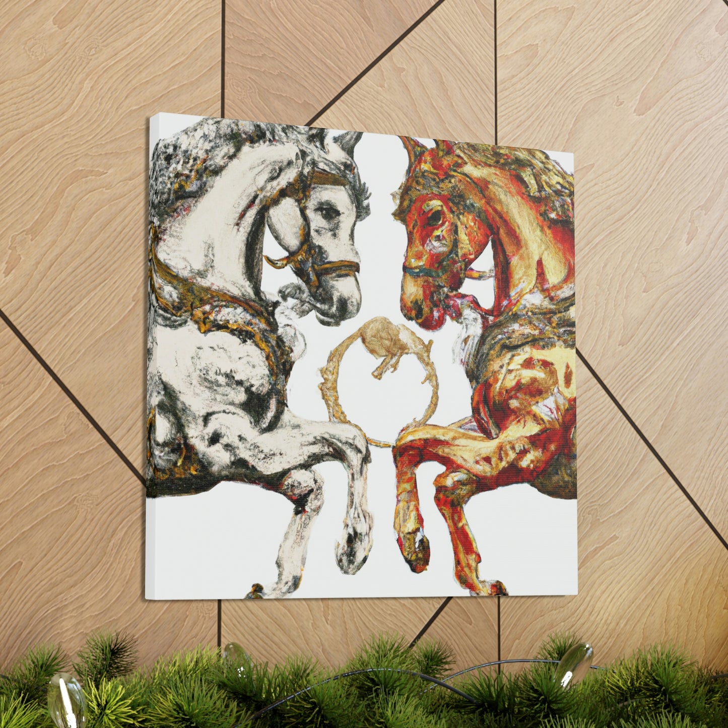 Running Horses Baroque - Canvas