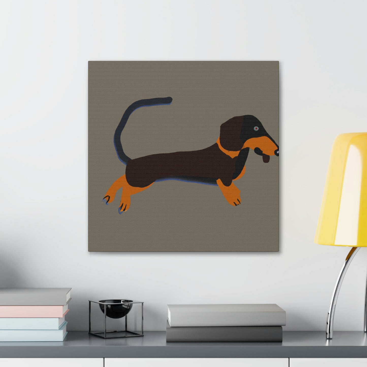 "Dachshund in Minimalism" - Canvas