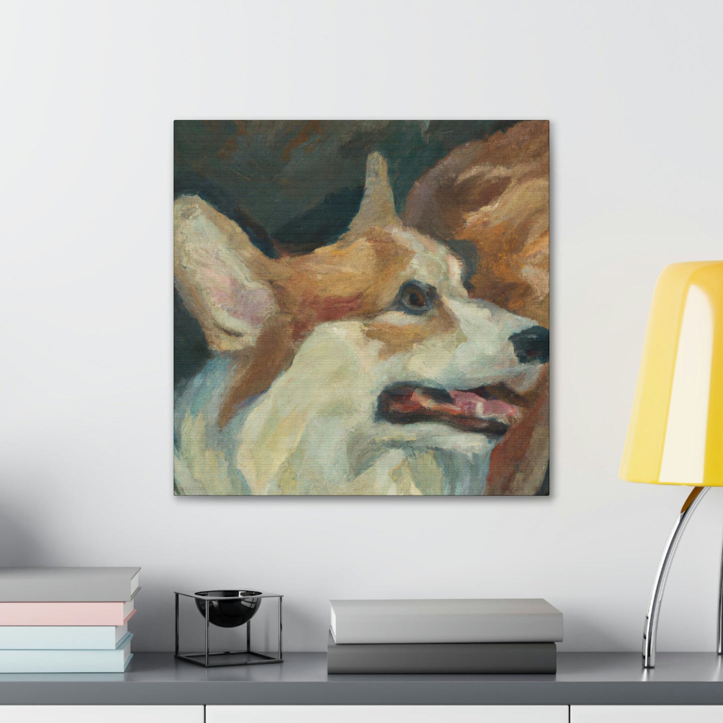 Corgi's Surreal Dream - Canvas