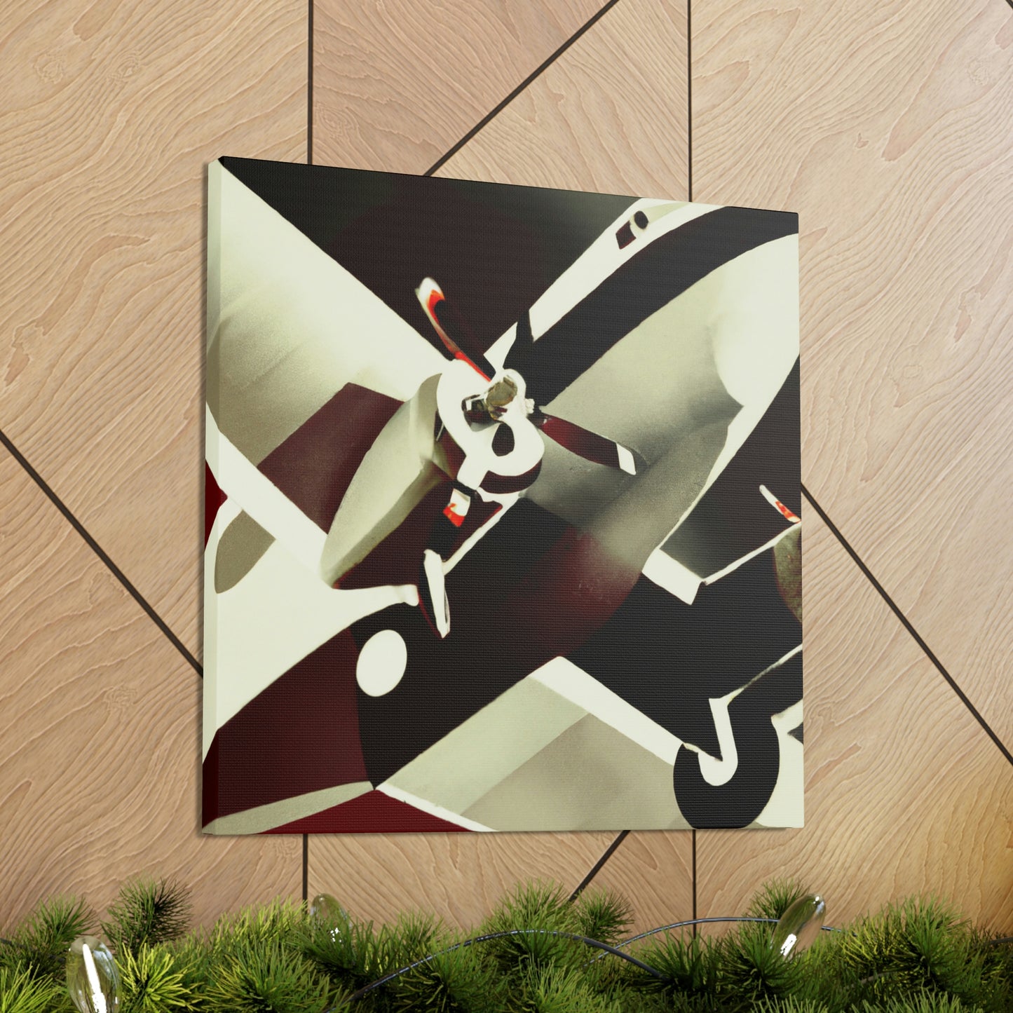 "Flight Over Deco City" - Canvas