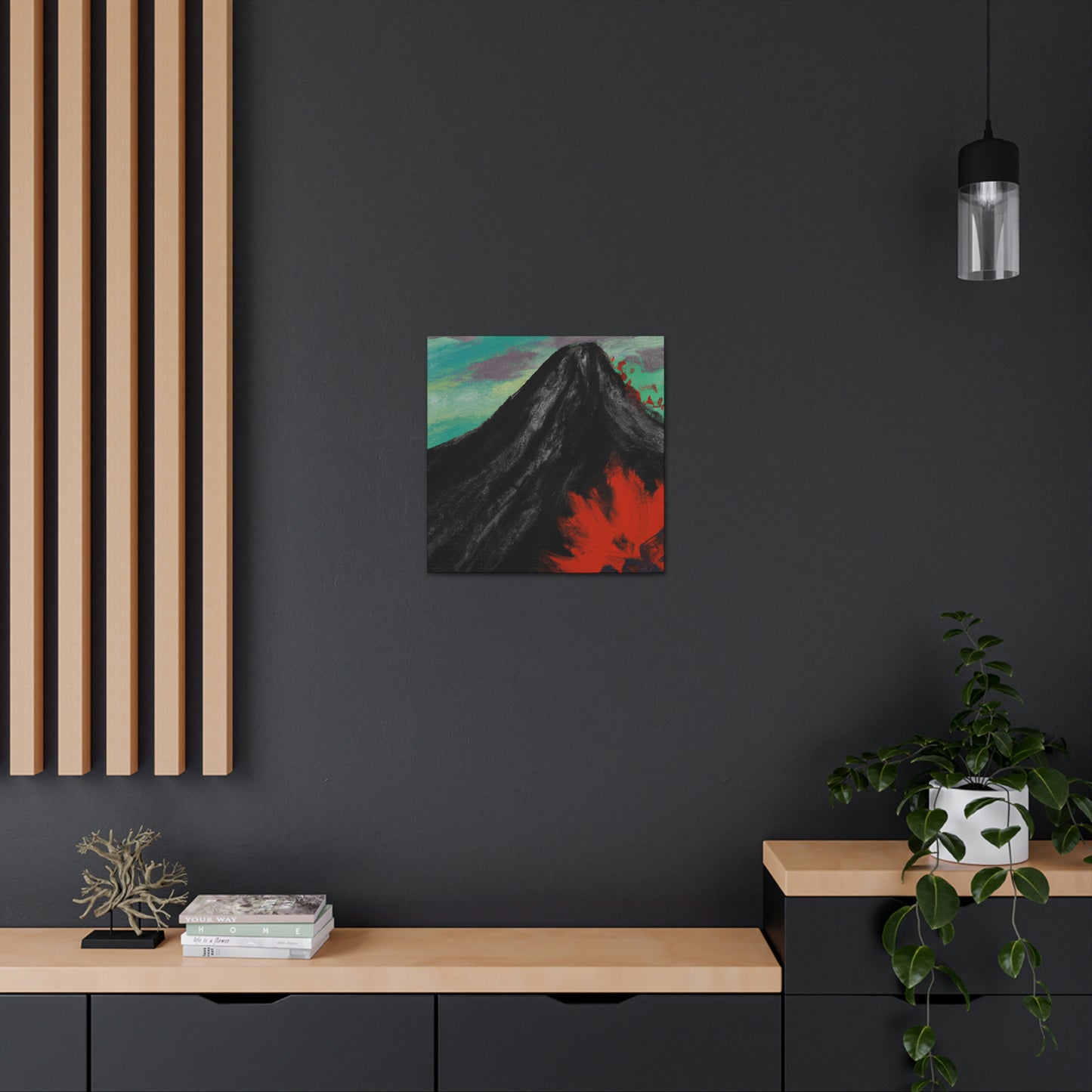 Volcano in Eruption - Canvas