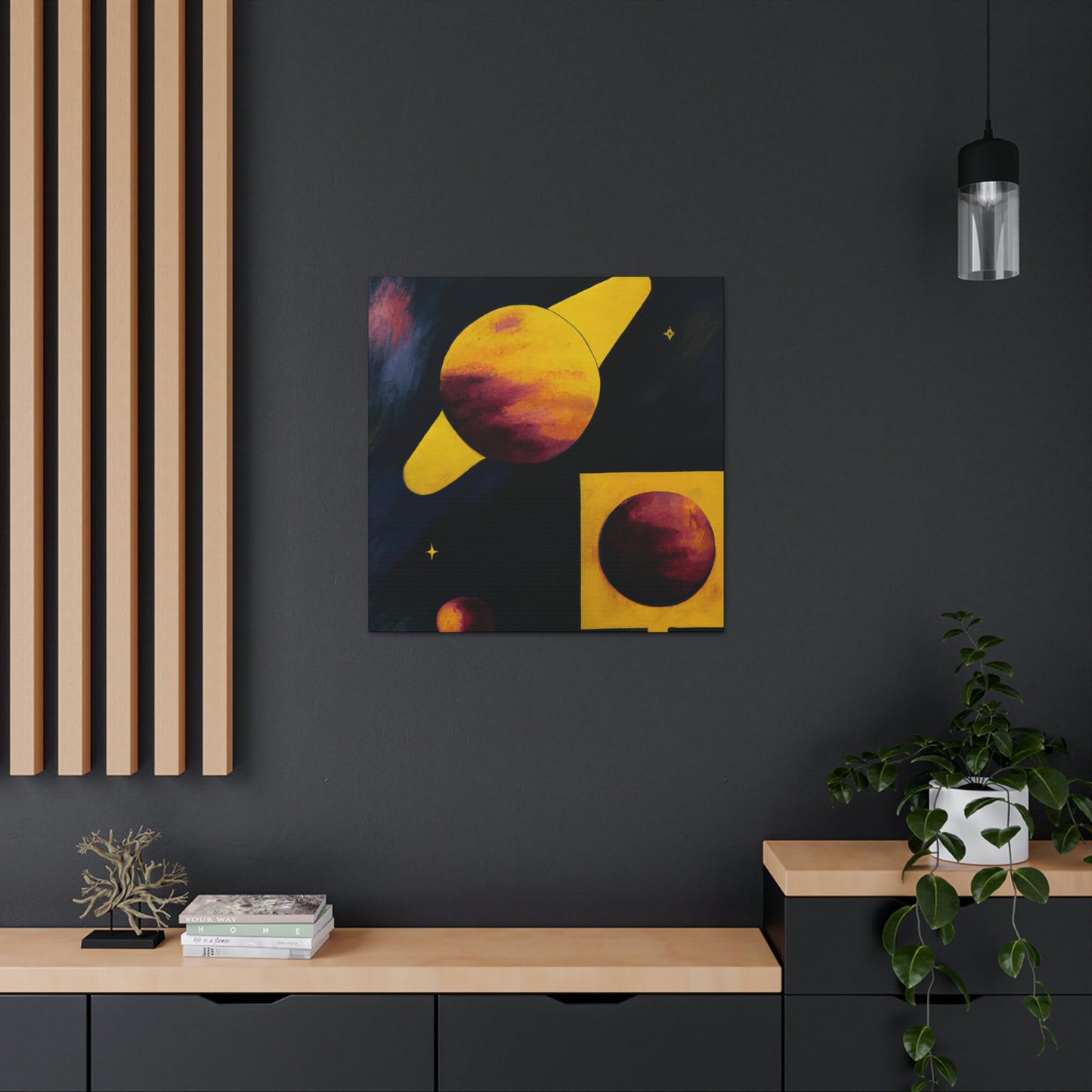 "Pluto, Planetary Enigma" - Canvas