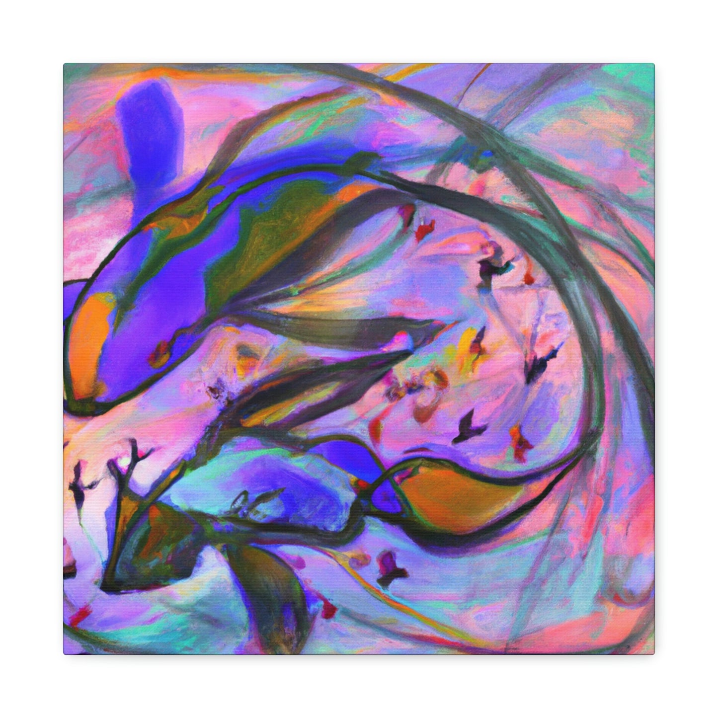 Guppy Abstract Reflection - Canvas