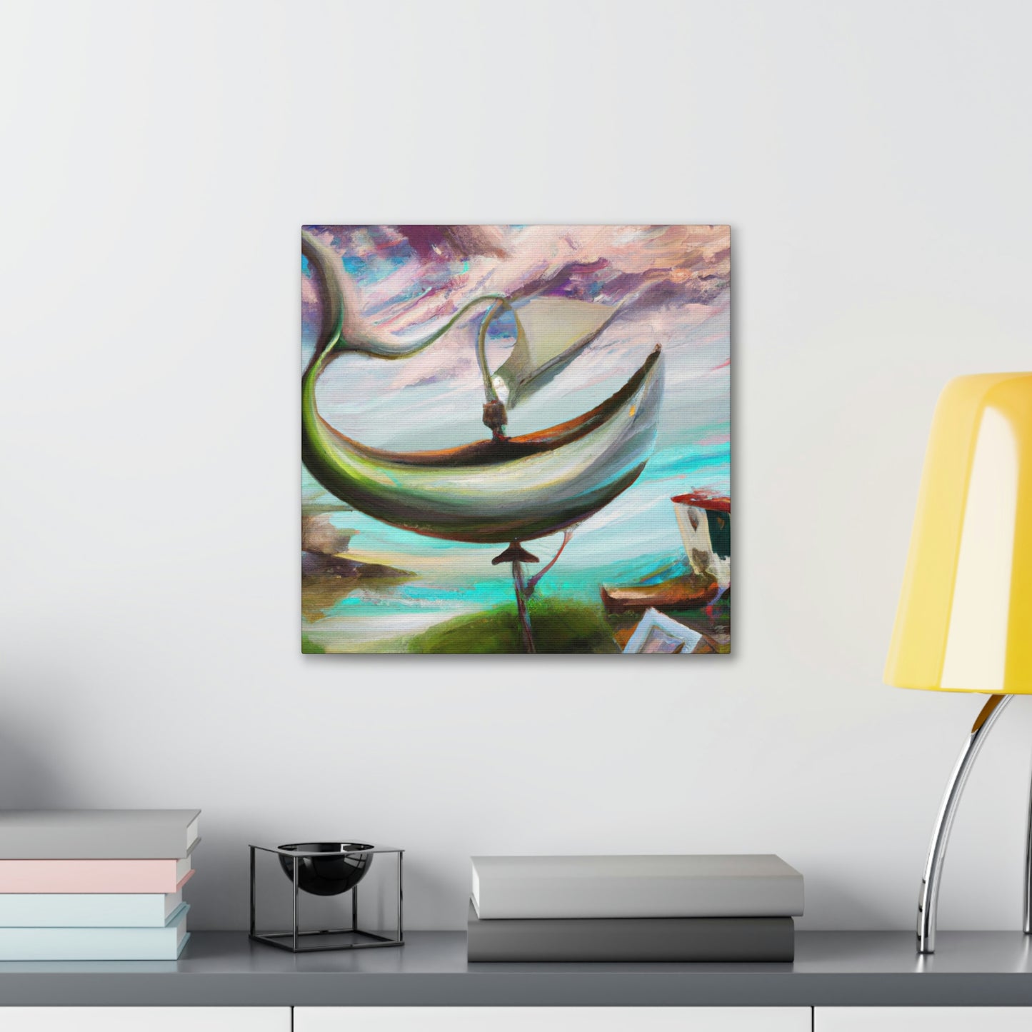 Fishing Boat Surrealism - Canvas