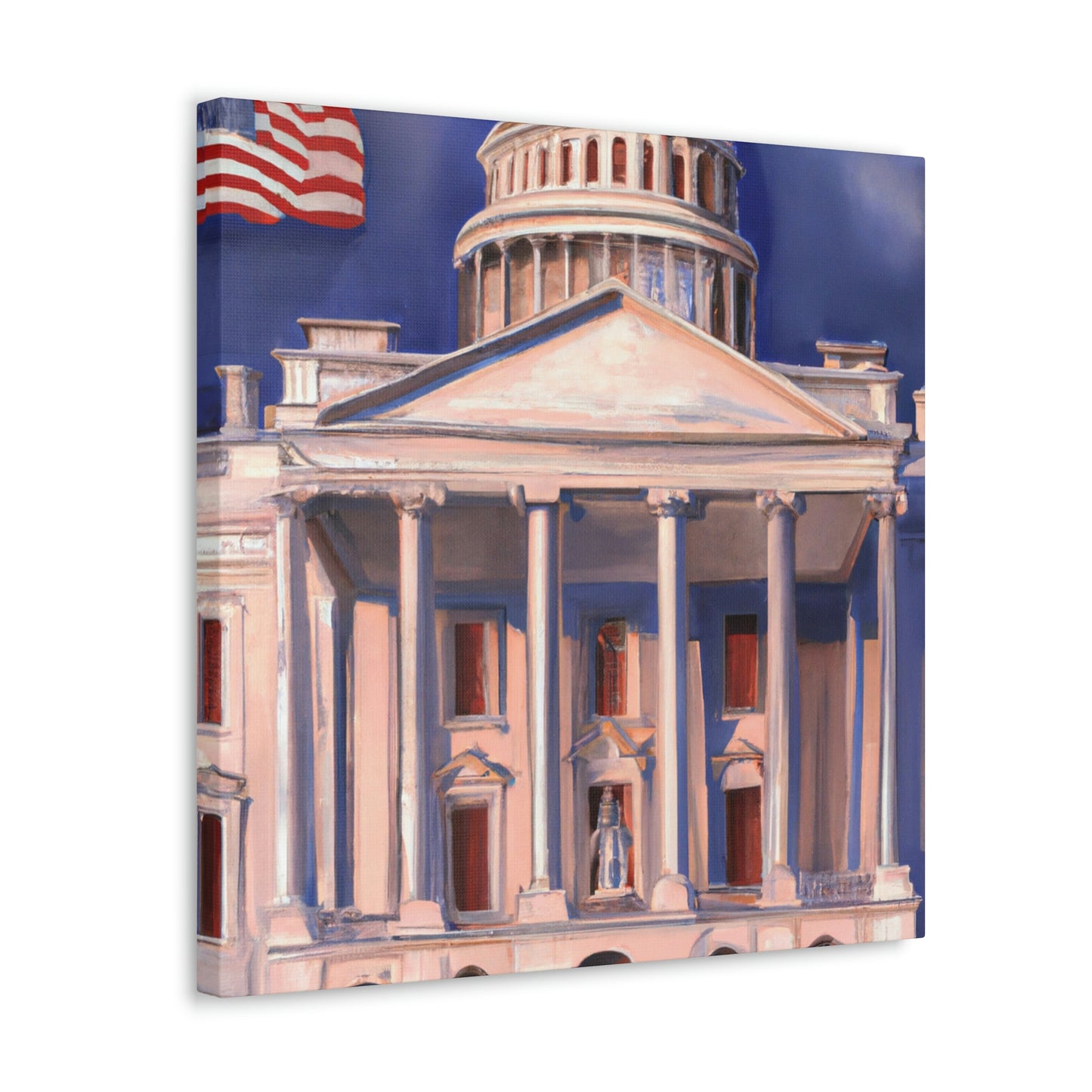 The White House Icon - Canvas