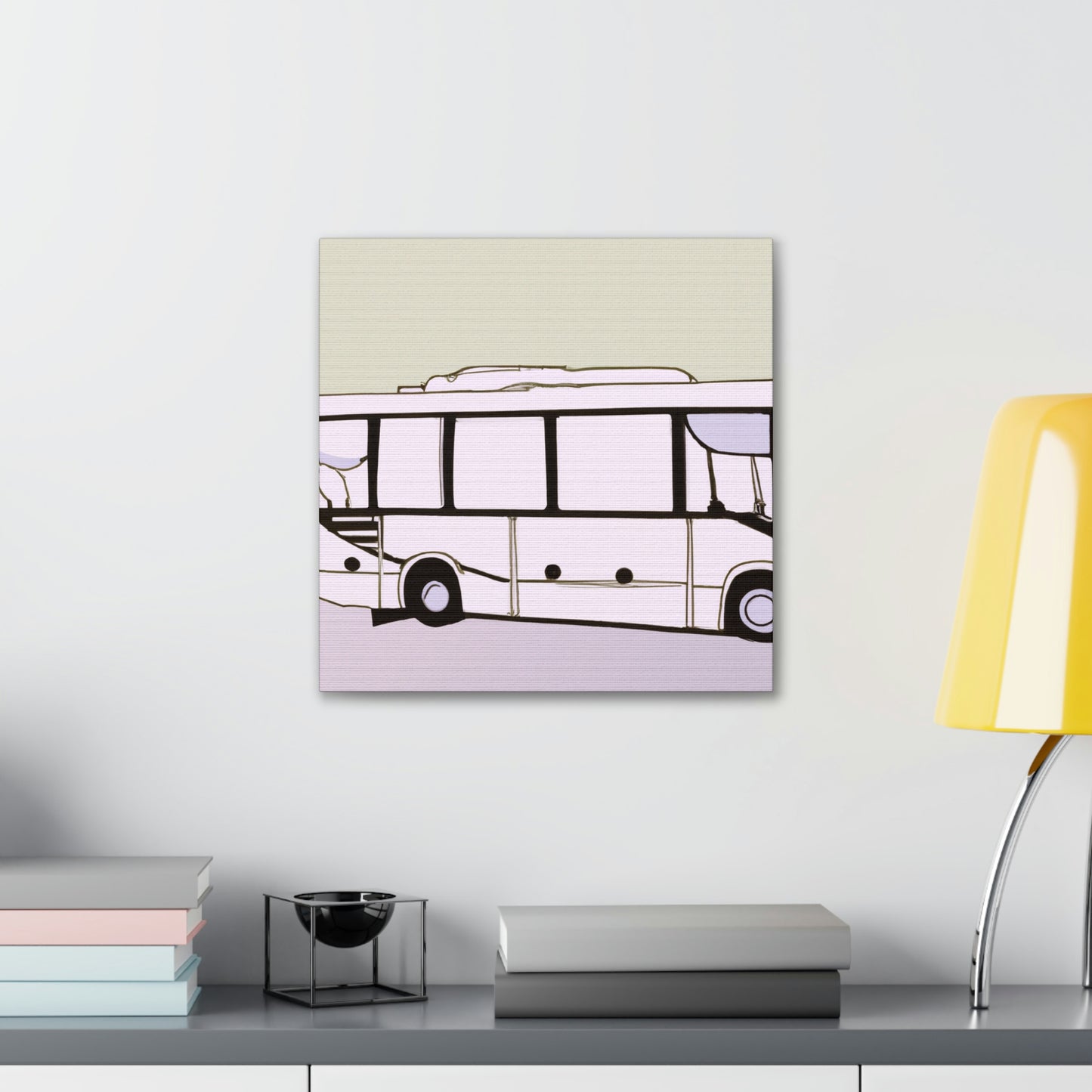 "Bus of Minimalism" - Canvas