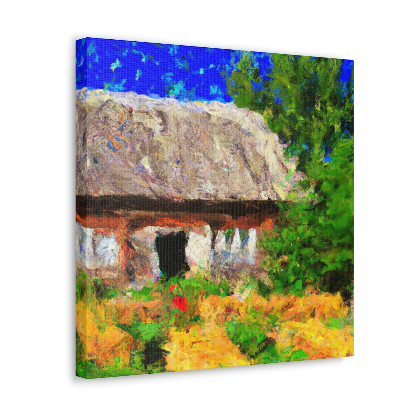 "Farmhouse at Dusk" - Canvas