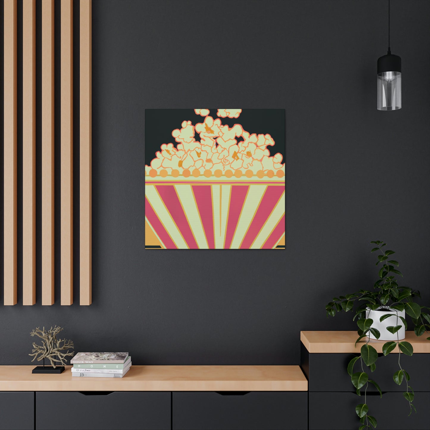 "Popcorn Palace in Flames" - Canvas