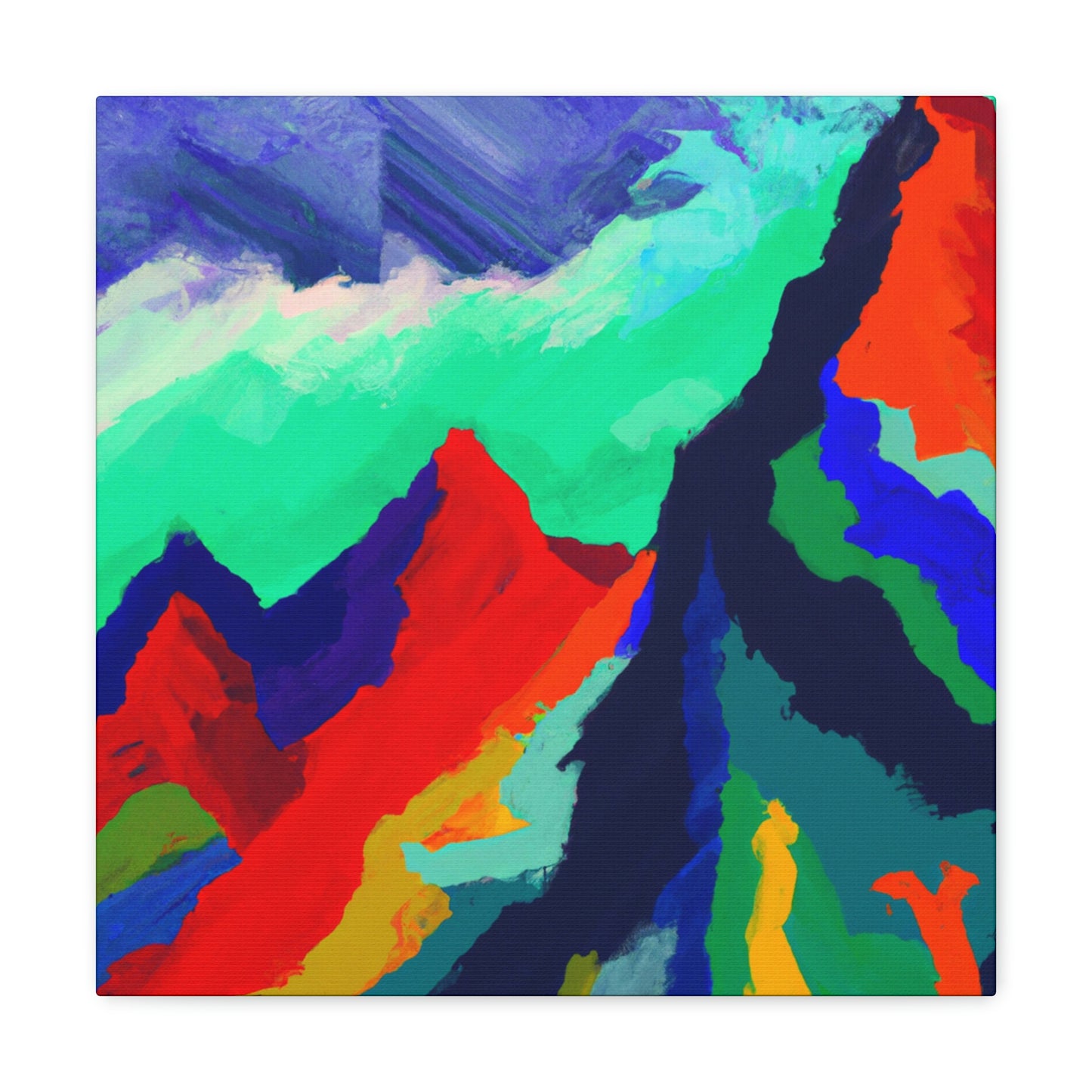 Mountain Majesty Abstract - Canvas