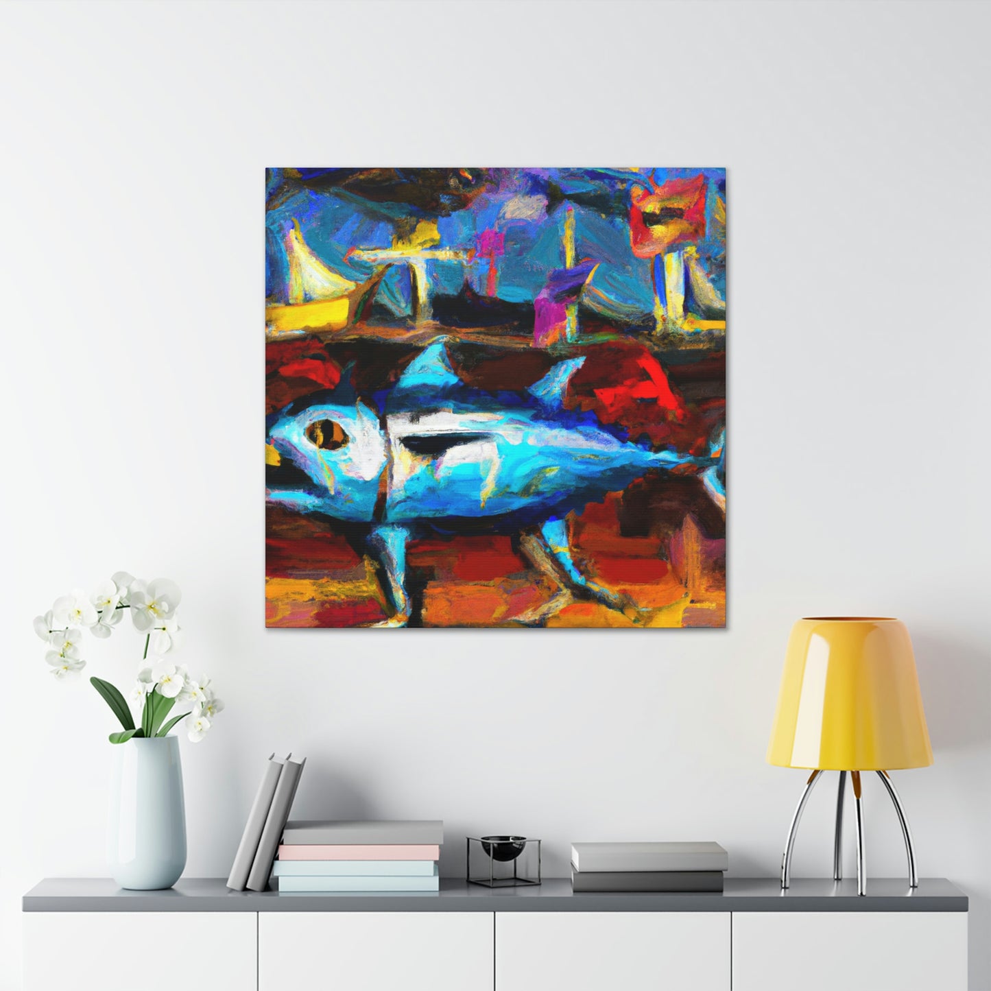 "Tuna: Expressionist Masterpiece" - Canvas