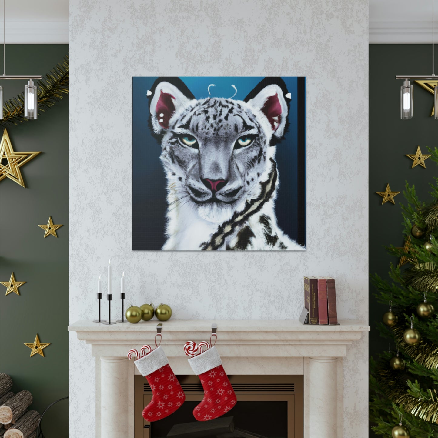 "Frozen Leopard Luxury" - Canvas