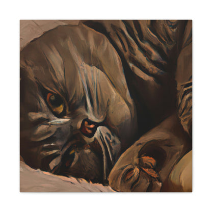 "Scottish Fold Slumbering" - Canvas