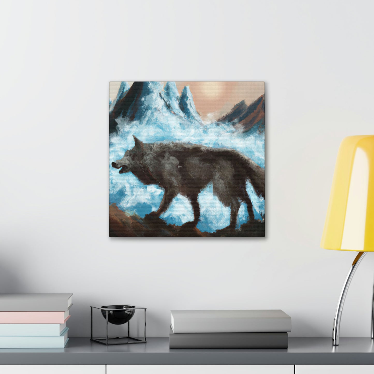 "Wolf Staring Majesty" - Canvas