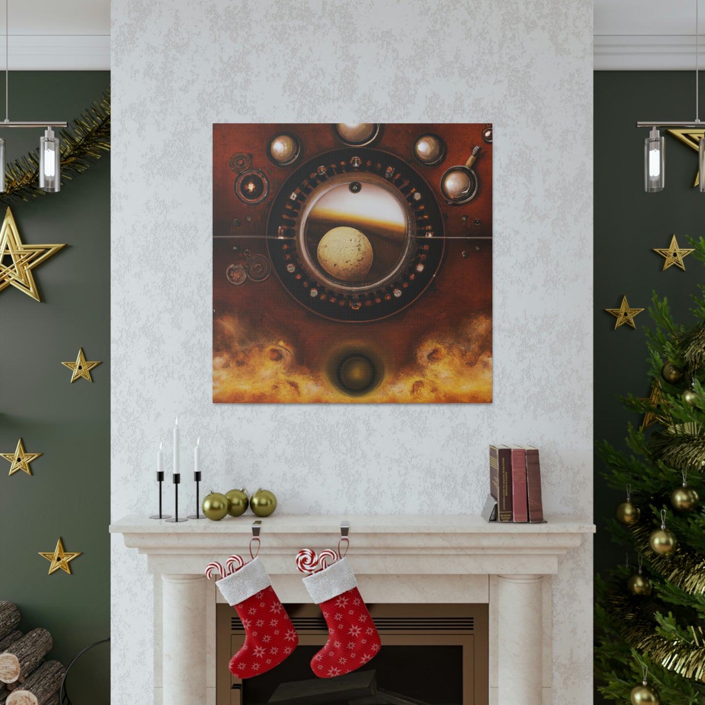 Mars of Clockwork Clock - Canvas