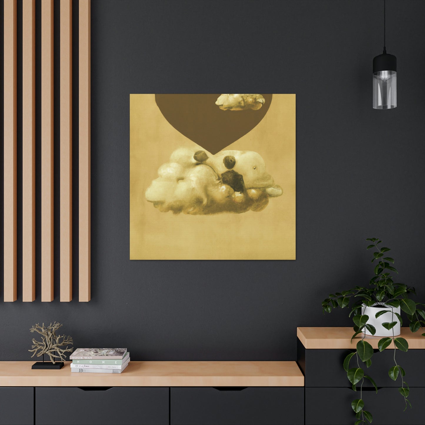 Heart in the Clouds - Canvas