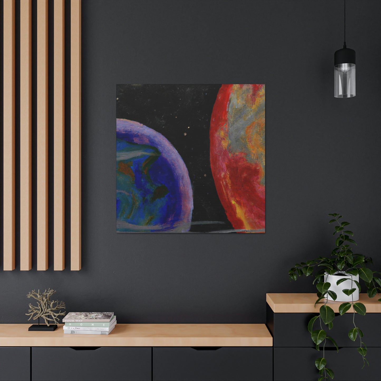 Earth's Cosmic Colors - Canvas