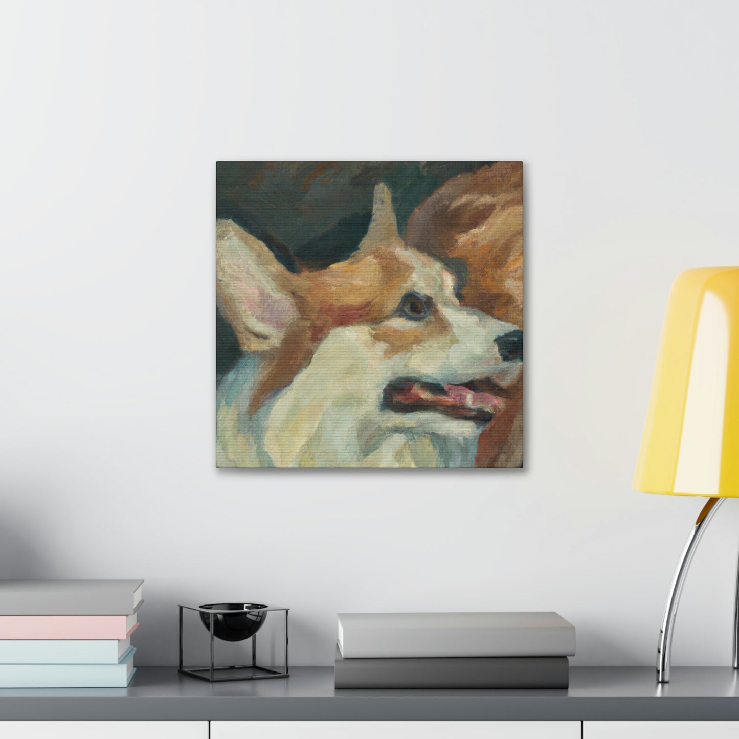 Corgi's Surreal Dream - Canvas