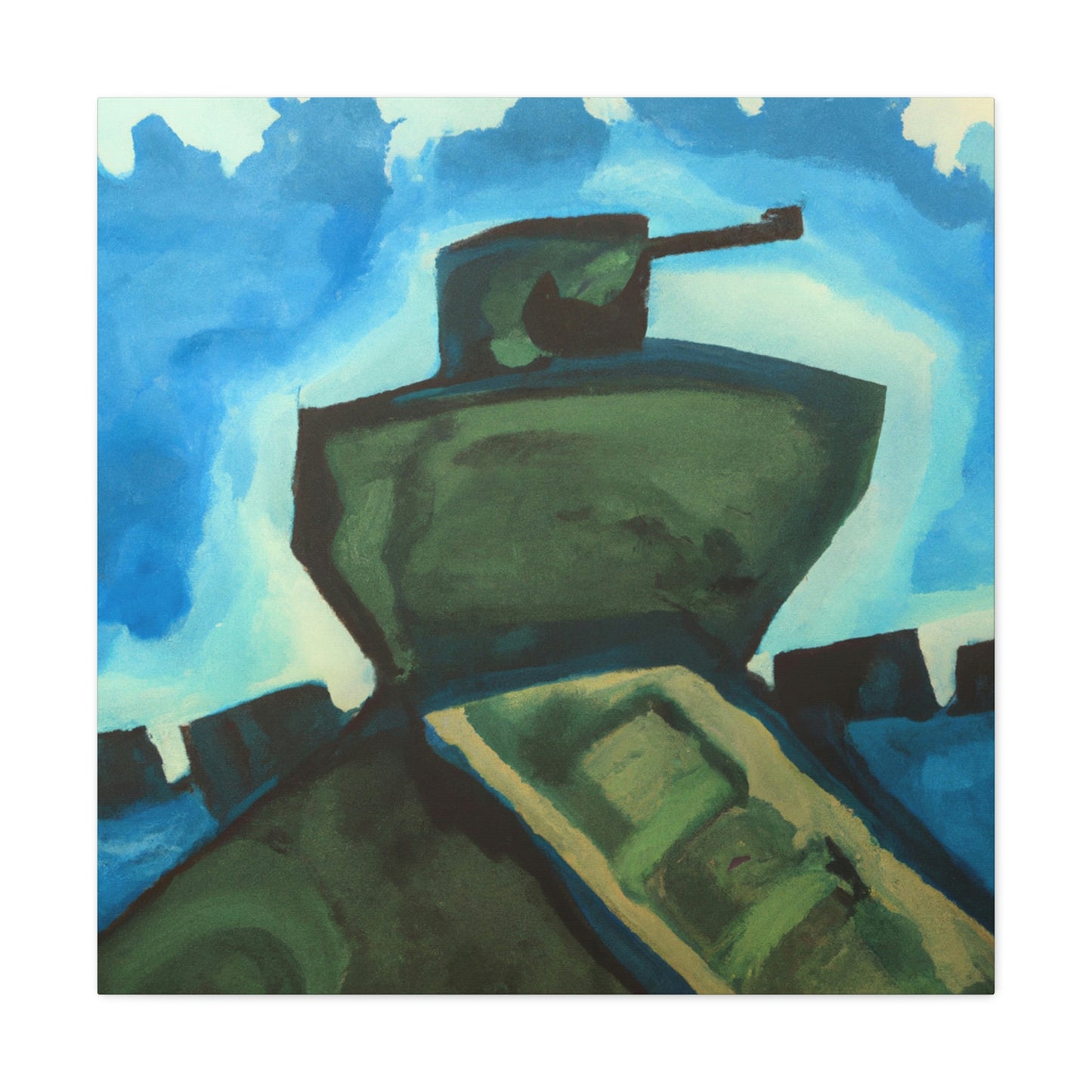 "Tank Turret Abstractions" - Canvas