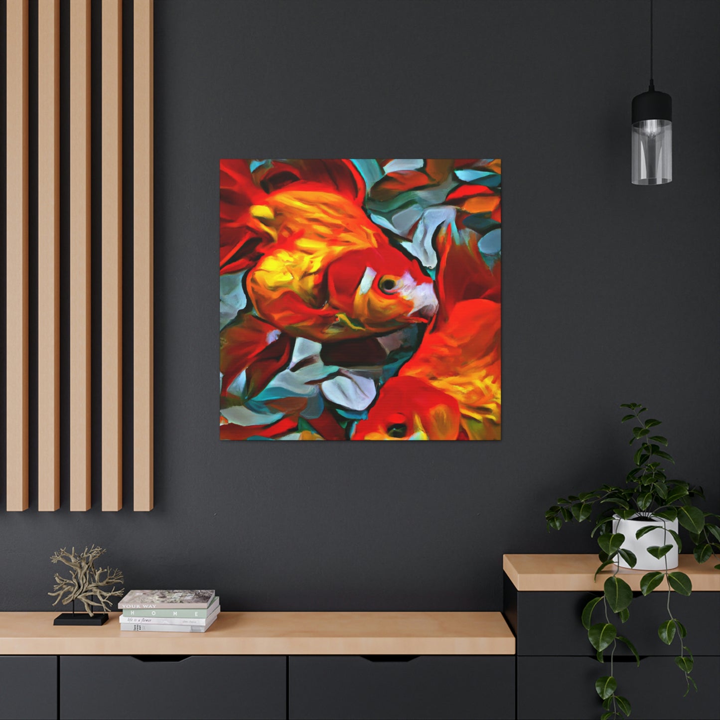 Golden Fish Dreaming - Canvas